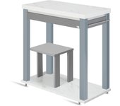 Carrito de cocina portus dual b 80x40(80), melamina mármol