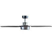 Ventilador de techo con luz silencioso dc cristal record cimio gris 122 cm