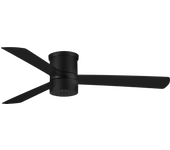 Ventilador de techo sin luz silencioso dc exterior sulion hipo aqua negro 132 cm