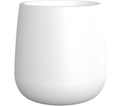 Maceta de polietileno de alta densidad camelia blanco 39x39 cm