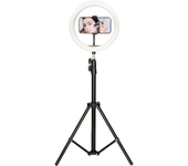 Lámpara de pie studio live con mastil 160cm negra
