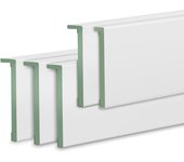 Kit de 5 tapetas hidrófugas lacadas de 8x220 cm