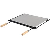 Plancha para barbacoa de acero inoxidable 41x2.7x54 cm