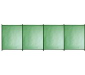Valla de seguridad desmontable de poliéster / pvc verde 125x400 cm
