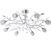 Lámpara de techo adriana cromo 8 luces e27 g9