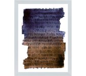 Cuadro pintado con marco blue i abstract 30 cm x 40 cm