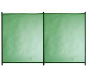 Valla de seguridad desmontable de poliéster / pvc verde 125x200 cm