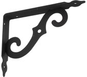 Escuadra decorativa forja s negro alt. 20 x an 25 cm