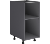 Mueble bajo de cocina gris delinia id h76.8 x l40 x p58 cm