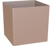 Maceta de polipropileno cuadrada oslo topo 30,5x30,5x30,5cm