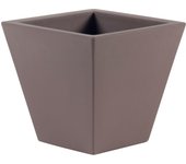 Maceta de polietileno clavel topo 30x28 cm