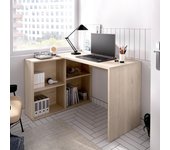 Mesa de escritorio athol roble 120,6x95,5x73,6 cm