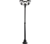 Farola de 3 luces philips creek negro 184 cm e27