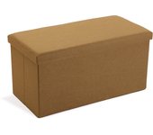 Baul xl desmontable mostaza 37. 5x76. 5x38cm