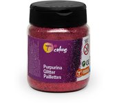 Bote purpurina tcolors 130ml rojo