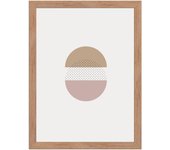 Cuadro pintado con marco shapes iii 30 cm x 40 cm