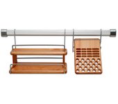 Escurreplatos de madera de 60 cm con 1 nivel