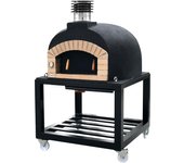Horno leña olympus mons pro negro 130cm + base c/ruedas plus