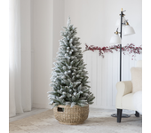 Árbol de navidad himalaya verde nevado 150 cm