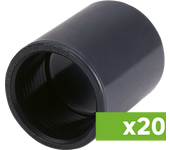 Lote 20 manguitos pvc presión ø 20mm h-h