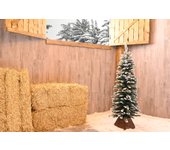 Árbol de navidad laponia slim blanco 150 cm
