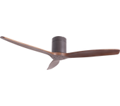Ventilador de techo sin luz silencioso dc exterior sulion jardim marrón 132 cm