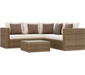 Conjunto de jardín santorini de aluminio para 5 comensales