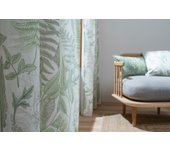 Visillo al corte algodón zimas verde ancho 280 cm