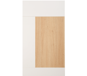 Puerta corredera armario bahréin blanco y roble 80x237x2 cm (anchoxaltoxgrosor)