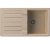 Fregadero seno con escurridor de resina interbany lagos plus 47.5 x 85 cm