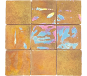 Azulejo cerámico joy efecto nacarado ambar 10x10 cm