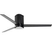 Ventilador de techo con luz silencioso dc forlight plego marrón/negro 132 cm