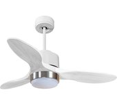 Ventilador de techo con luz motor dc lima d106 02 12 17 purline blanco 106 cm