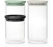 Set de 3 botes de cocina borosilicato brabantia