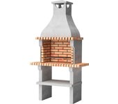 Barbacoa de obra iowa 2 bancadas 225x118x58 cm de 310 kg