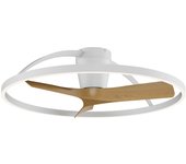 Ventilador de techo con luz silencioso dc mantra nepal ii blanco 75 cm