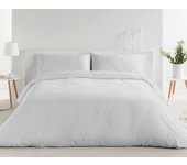 Funda nórdica joy algodón 180 hilos gris cama de 200 cm