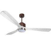 Ventilador de techo con luz motor dc zafiro d166 02 16 17 klassfan marrón 166 cm