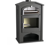 Estufa de leña con horno bea eco16 11.7 kw