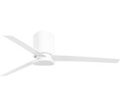 Ventilador de techo con luz silencioso dc forlight plego blanco/marrón 122 cm