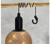 Lámpara de techo bolas 10 luces módulo led 24 cm beige