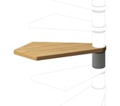 Peldaño nara de madera color marrón y negro de 1050mm
