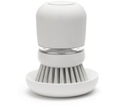 Cepillo con dispensador para fregadero brabantia gris claro