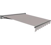 Toldo brazo extensible terraza kronos semicofre motor gris tela gris 3x2,5m