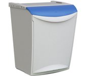 Cubo de basura con pedal denox 20 litros gris/azul