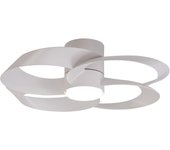 Ventilador de techo con luz silencioso dc mantra rose blanco 65 cm