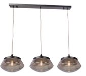 Lámpara de techo medes 3l negro