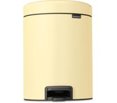 Papelera baño newicon amarillo 5l