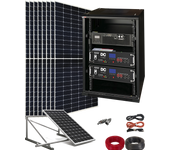 Kit solar aislada 5 kw con batería de litio 10 kwh en rack