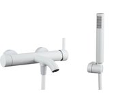 Grifo bañera monomando gme slim blanco